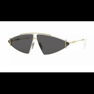 Burberry BE3111 10178G Gold Rectangle Sunglasses